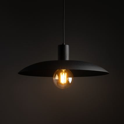 Lustr na lanku ASTRA 1xE27/15W/230V pr. 41 cm černá