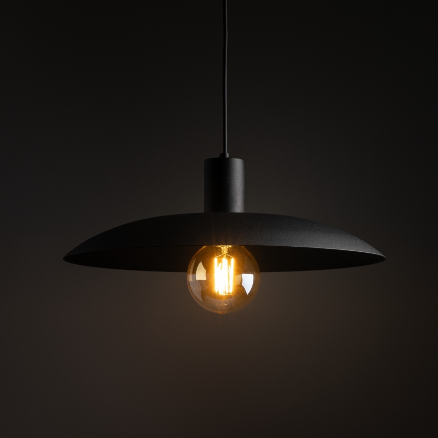 Lustr na lanku ASTRA 1xE27/15W/230V pr. 41 cm černá