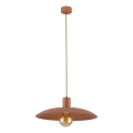 Lustr na lanku ASTRA 1xE27/15W/230V pr. 41 cm cihlová