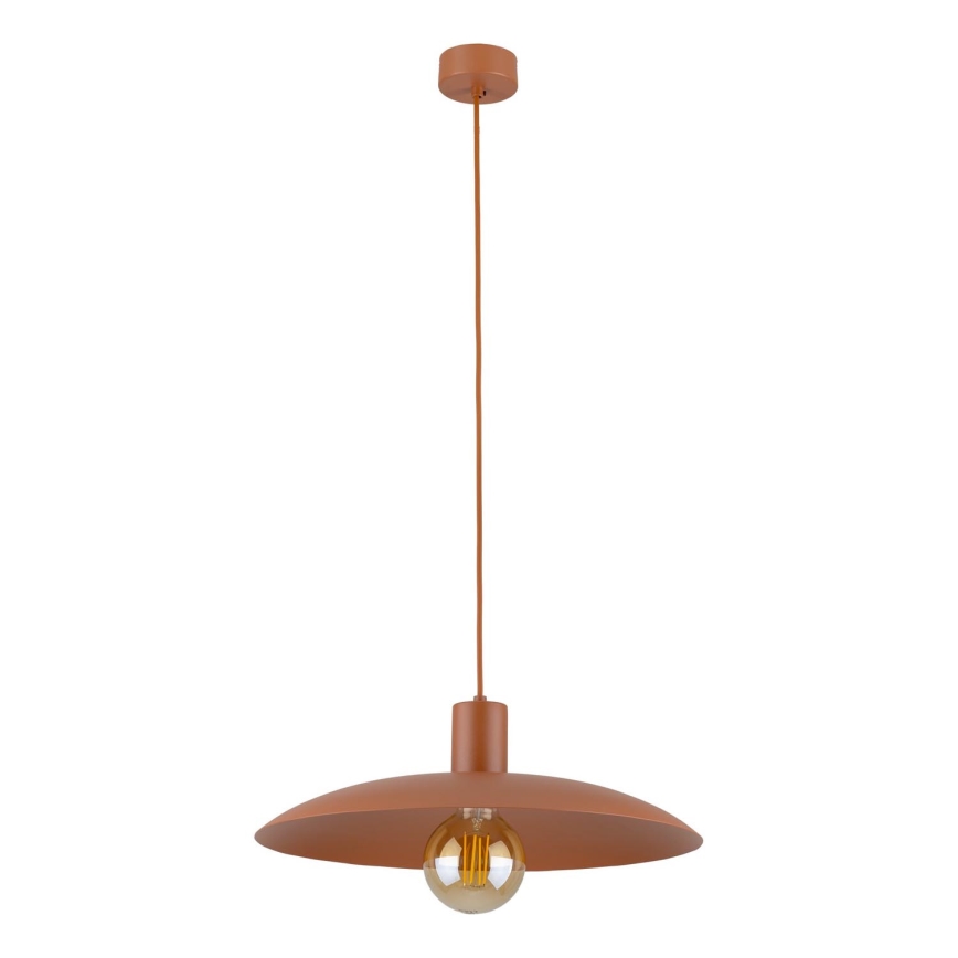 Lustr na lanku ASTRA 1xE27/15W/230V pr. 41 cm cihlová
