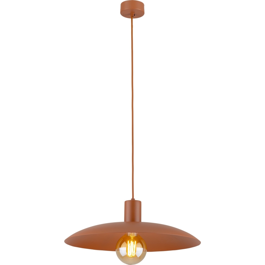 Lustr na lanku ASTRA 1xE27/15W/230V pr. 41 cm cihlová