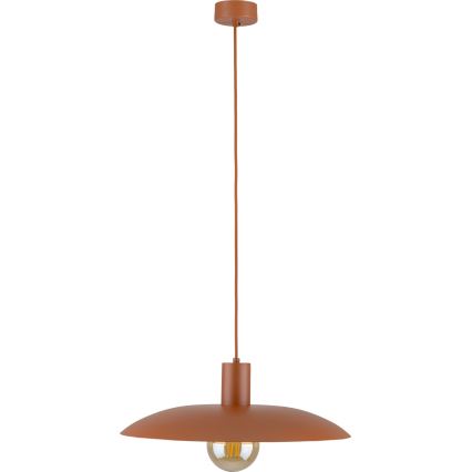 Lustr na lanku ASTRA 1xE27/15W/230V pr. 41 cm cihlová