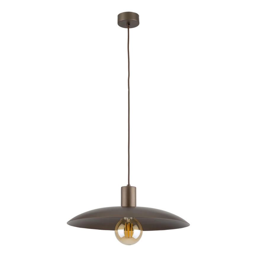 Lustr na lanku ASTRA 1xE27/15W/230V pr. 41 cm hnědá