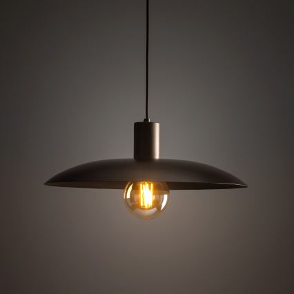 Lustr na lanku ASTRA 1xE27/15W/230V pr. 41 cm hnědá