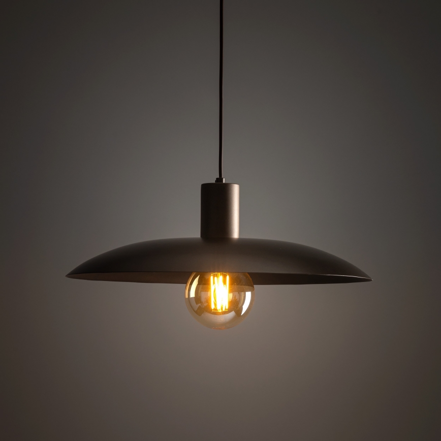 Lustr na lanku ASTRA 1xE27/15W/230V pr. 41 cm hnědá