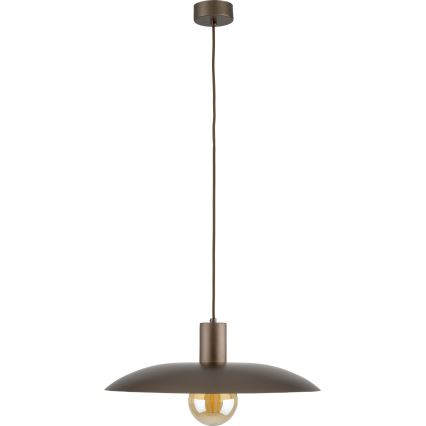 Lustr na lanku ASTRA 1xE27/15W/230V pr. 41 cm hnědá