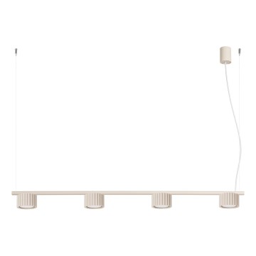 Lustr na lanku AURA 4xGX53/10W/230V krémová