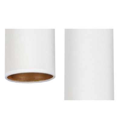 Lustr na lanku AVALO 2xE27/60W/230V pavouk bílá/měděná