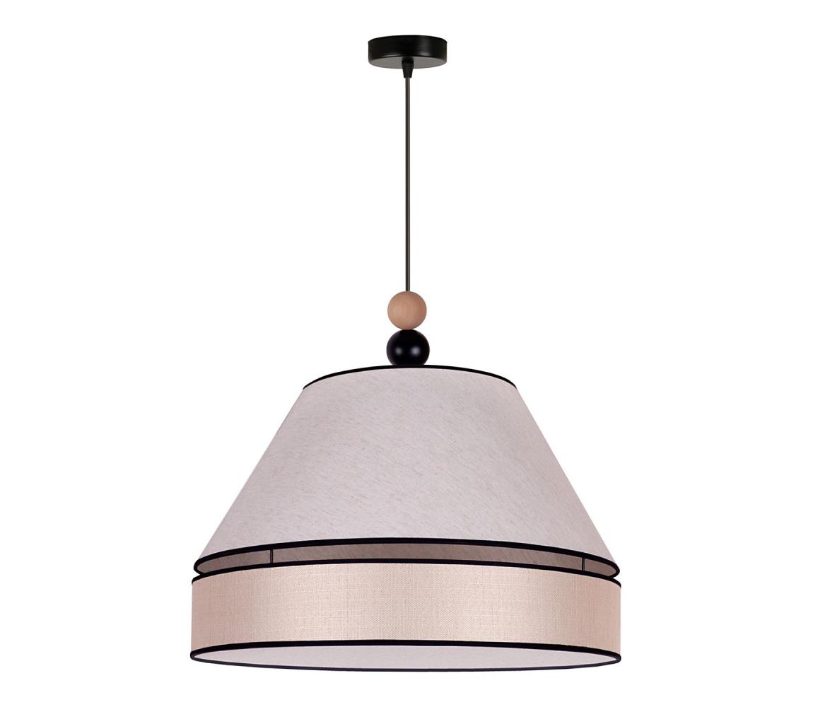 Duolla Lustr na lanku AVIGNON 1xE27/15W/230V pr. 50 cm béžová DU602143