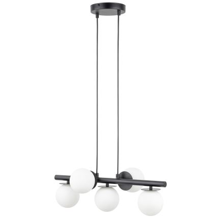 Lustr na lanku AVOLA 5xG9/12W/230V černá