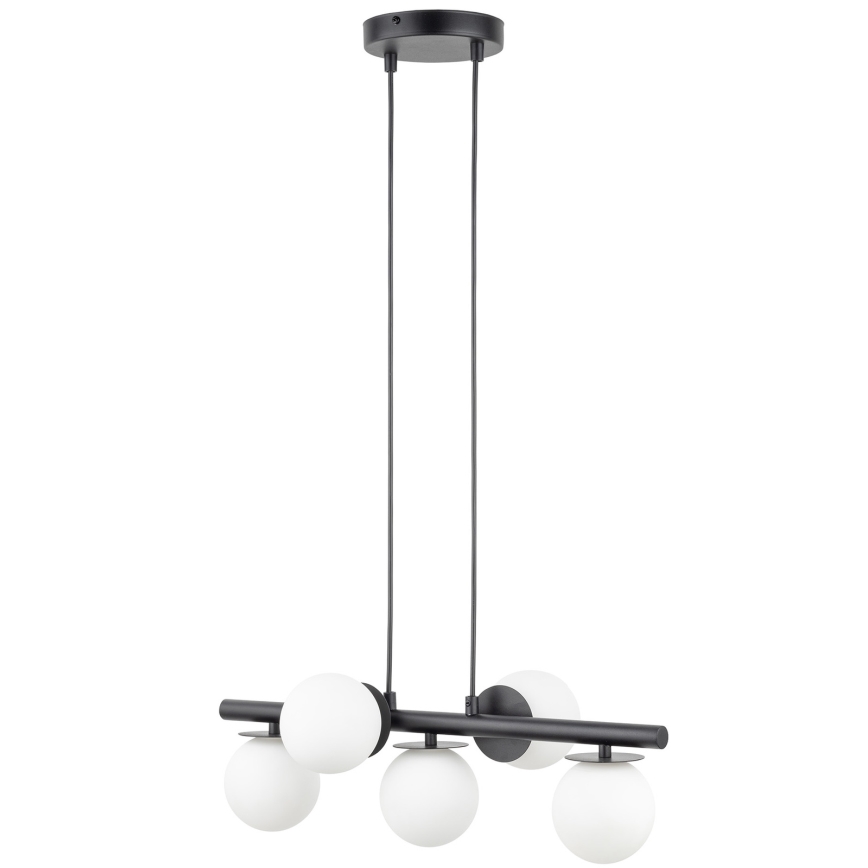 Lustr na lanku AVOLA 5xG9/12W/230V černá