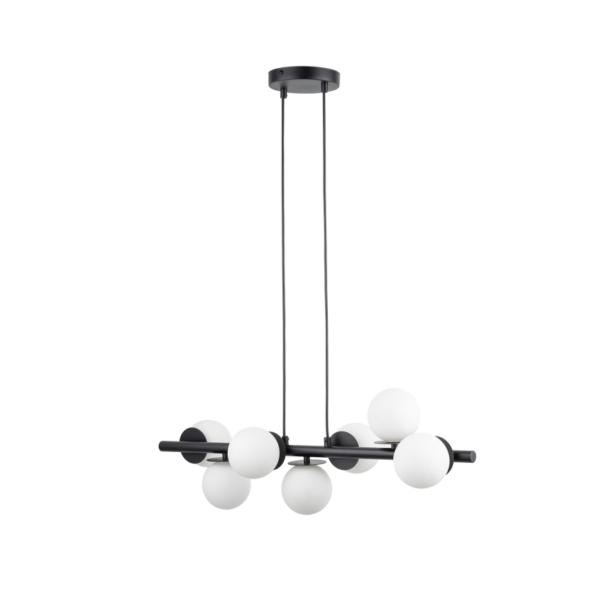 Lustr na lanku AVOLA 7xG9/12W/230V černá