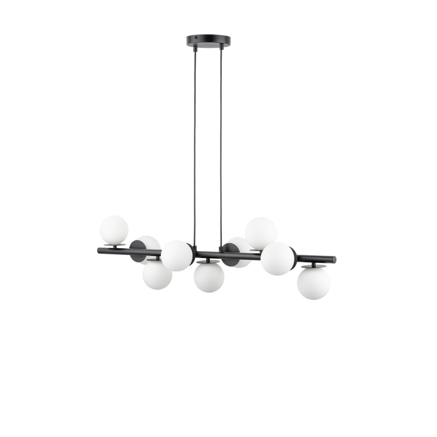 Lustr na lanku AVOLA 9xG9/12W/230V černá