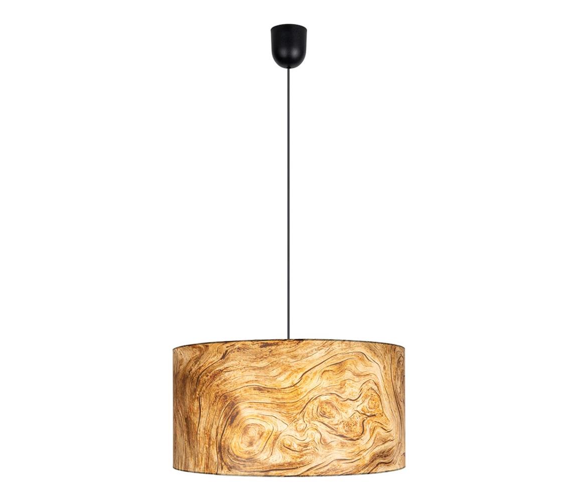 Belis Lustr na lanku AXEL 1xE27/60W/230V béžová/hnědá pr. 35 cm BE0594