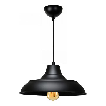 Lustr na lanku AYD 1xE27/40W/230V černá