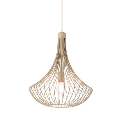Lustr na lanku BALERINA 1xE27/15W/230V béžová