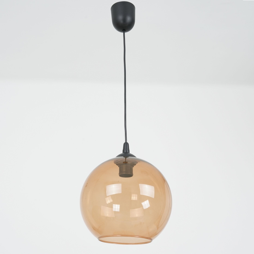 Lustr na lanku BALL 1xE27/60W/230V pr. 25 cm béžová