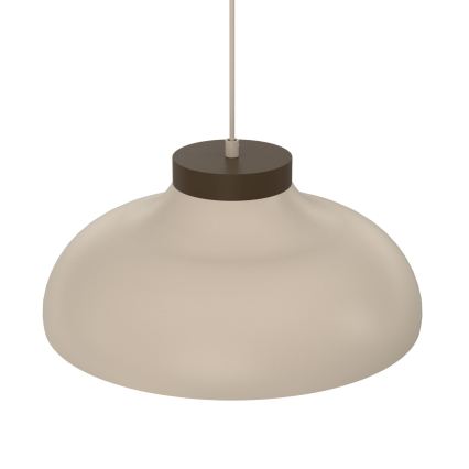 Lustr na lanku BASCA 1xE27/15W/230V béžová/hnědá