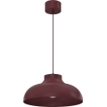 Lustr na lanku BASCA 1xE27/15W/230V burgundy