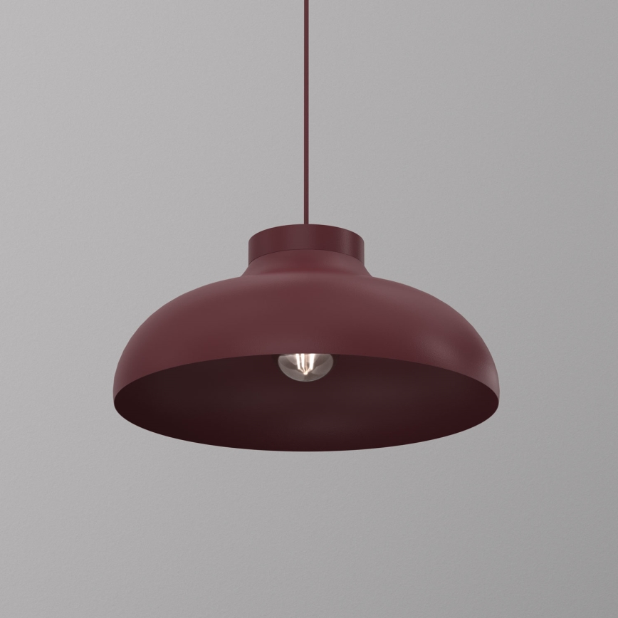 Lustr na lanku BASCA 1xE27/15W/230V burgundy