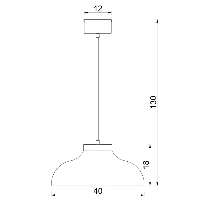 Lustr na lanku BASCA 1xE27/15W/230V burgundy/krémová