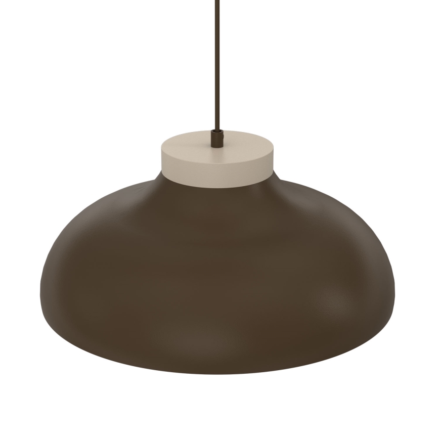Lustr na lanku BASCA 1xE27/15W/230V hnědá/béžová