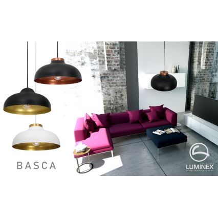 Lustr na lanku BASCA 1xE27/60W/230V