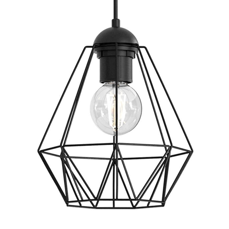 Lustr na lanku BERGEN 5xE27/60W/230V černá