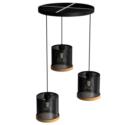 Lustr na lanku BERIL 3xE27/60W/230V buk