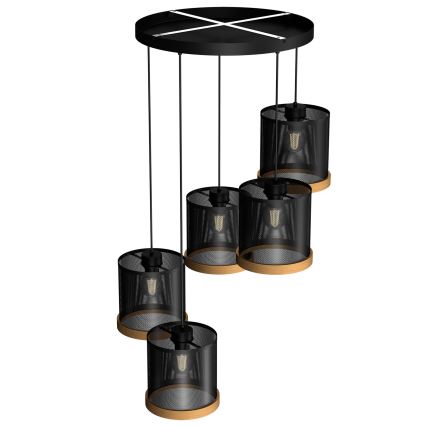 Lustr na lanku BERIL 5xE27/60W/230V buk