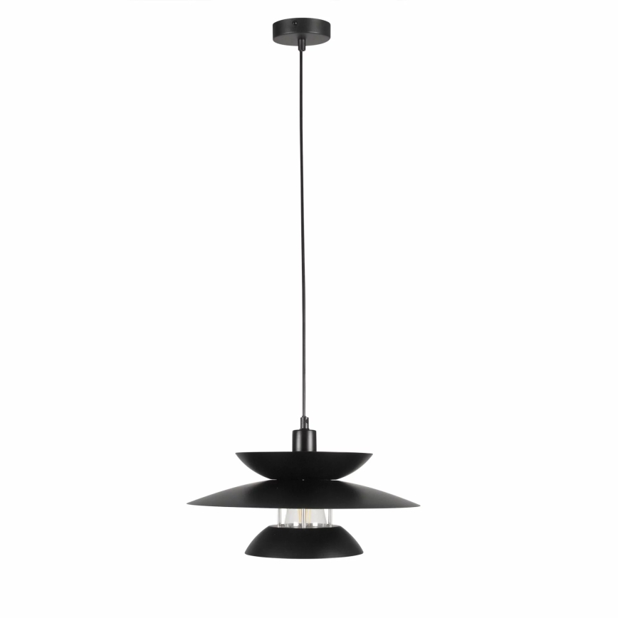 Lustr na lanku BERIT 1xE27/20W/230V černá