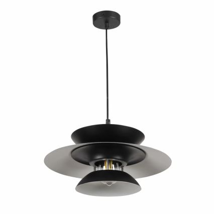 Lustr na lanku BERIT 1xE27/20W/230V černá