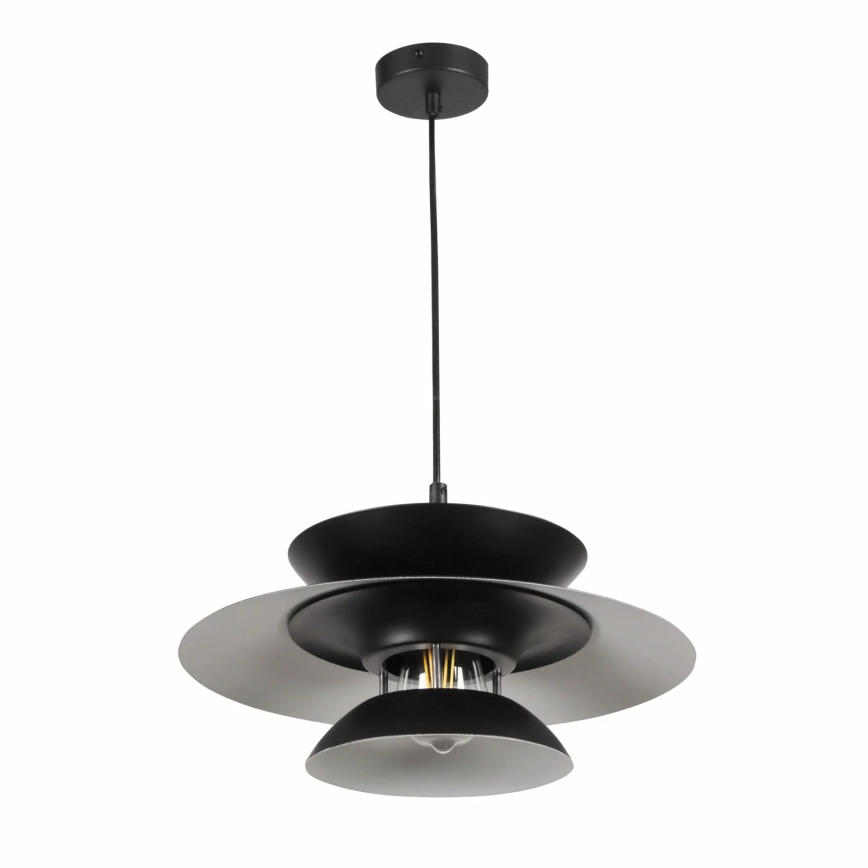 Lustr na lanku BERIT 1xE27/20W/230V černá