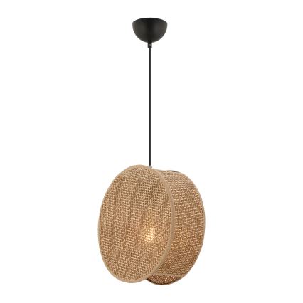 Lustr na lanku BIG DRUM 1xE27/60W/230V hnědá