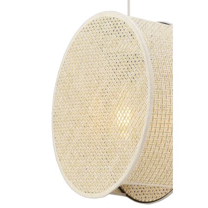 Lustr na lanku BIG DRUM 1xE27/60W/230V krémová