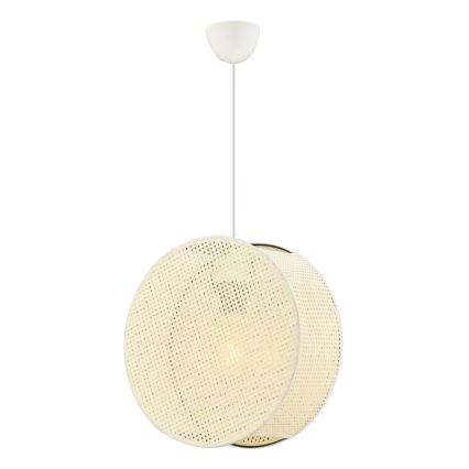 Lustr na lanku BIG DRUM 1xE27/60W/230V krémová