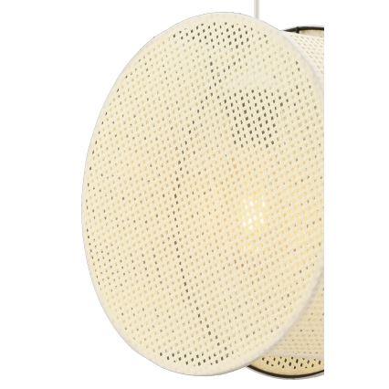 Lustr na lanku BIG DRUM 1xE27/60W/230V krémová