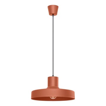 Lustr na lanku BILO 1xE27/15W/230V pr. 35 cm oranžová