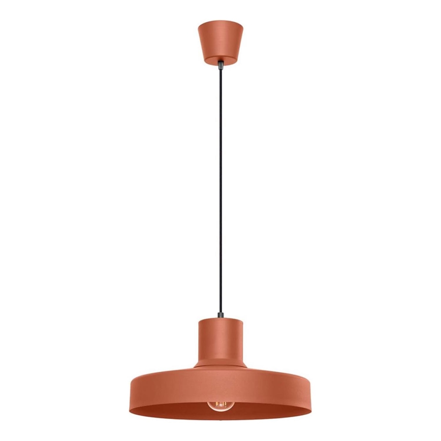 Lustr na lanku BILO 1xE27/15W/230V pr. 35 cm oranžová