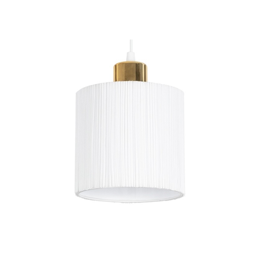 Lustr na lanku BIZO 3xE27/60W/230V bílá/zlatá