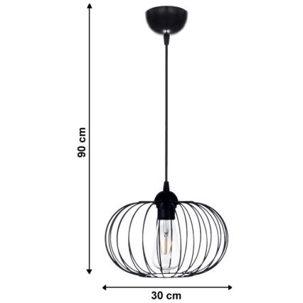 Lustr na lanku BOCCA 1xE27/60W/230V