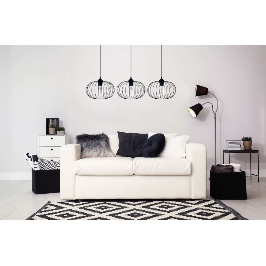 Lustr na lanku BOCCA 3xE27/60W/230V