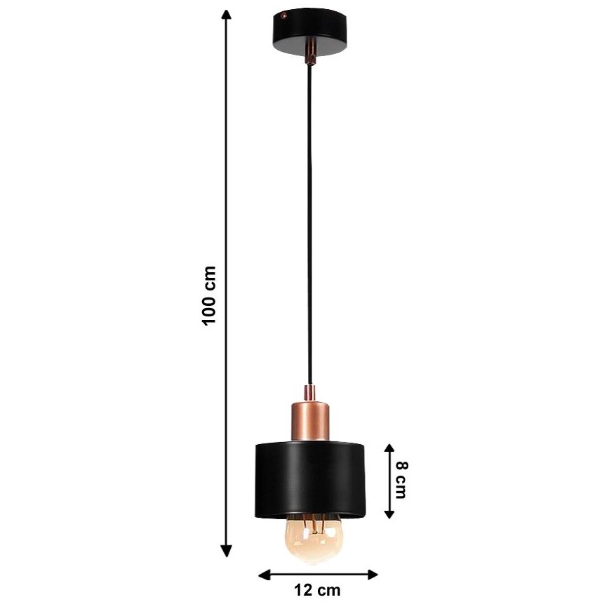 Lustr na lanku BODO 1xE27/60W/230V