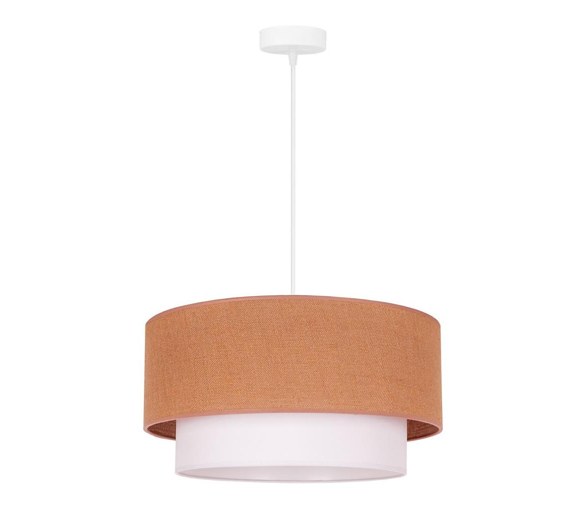 Duolla Lustr na lanku BOHO 1xE27/40W/230V béžová/bílá DU81105