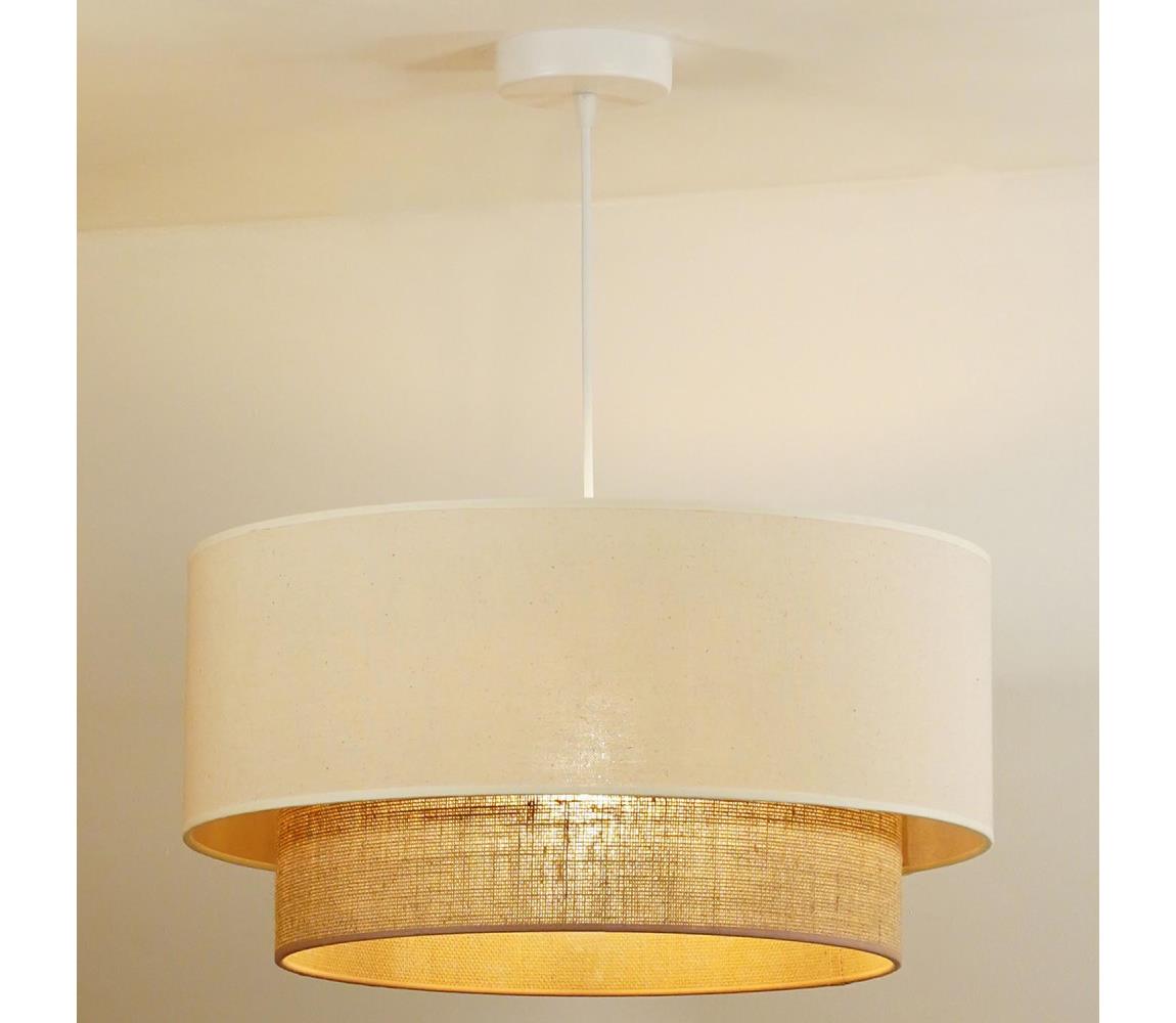 Duolla Lustr na lanku BOHO 1xE27/40W/230V béžová DU81099