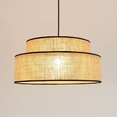 Lustr na lanku BOHO 1xE27/60W/230V béžová