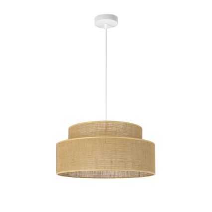 Lustr na lanku BOHO 1xE27/60W/230V béžová