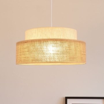 Lustr na lanku BOHO 1xE27/60W/230V krémová/béžová