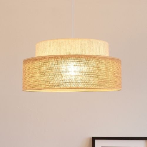 Lustr na lanku BOHO 1xE27/60W/230V krémová/béžová