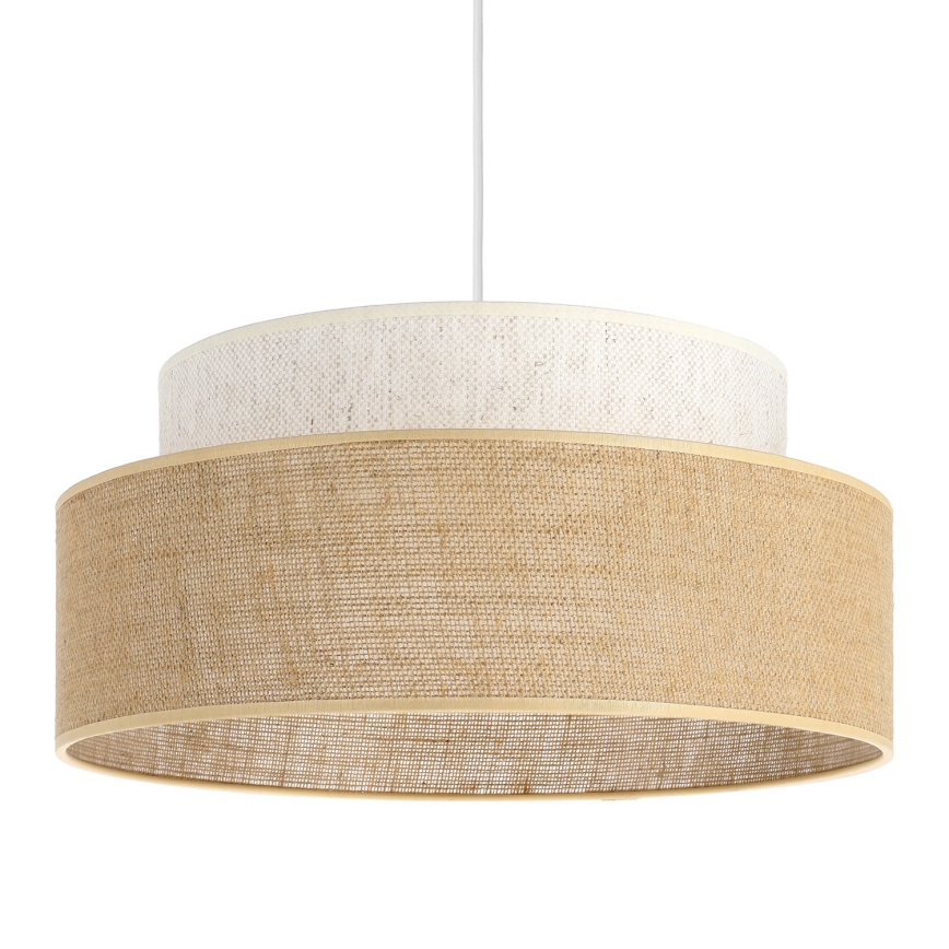 Lustr na lanku BOHO 1xE27/60W/230V krémová/béžová
